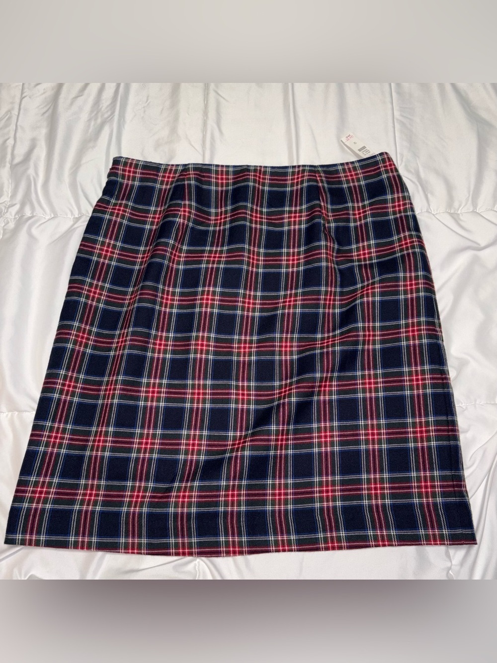 NWT! Talbots | Talbots Tartan Navy Plaid Skirt Size 12 New - Picture 5 of 8